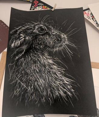 Ghost Hare in progress