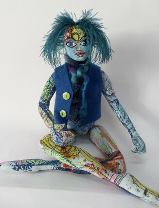 Handprinted doll