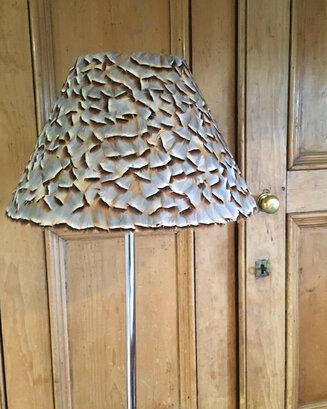 Feather lampshade