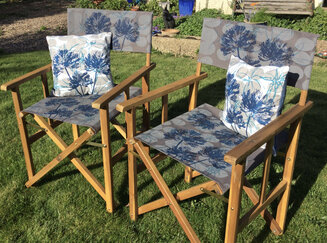 Upcycled directors chairs