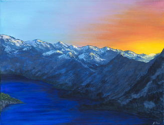 A Day (sunset) set of 2