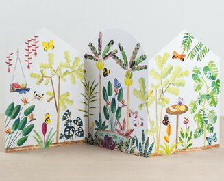 Butterfly House Concertina Card