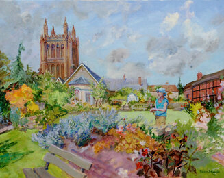 THE CANON'S GARDEN, HEREFORD CATHEDRAL
