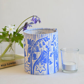 Unique gift ideas - hand printed tea light covers/lanterns