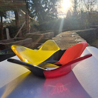 Fused glass bowl