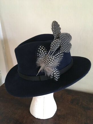 Hat and feather pin