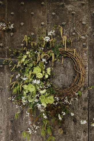Creating floral designs from garden materials