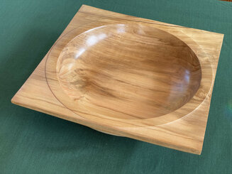 Olive wood bowl