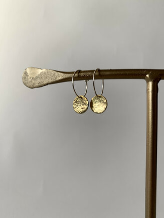 Hammered Disc Hoops