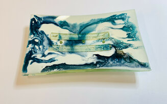 Poured Enamel Soap Dish