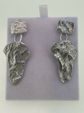 Reticulated earrings