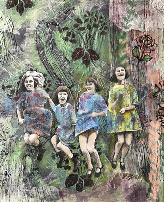 Skipping girls