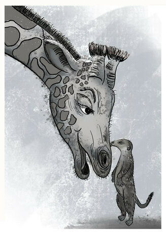 Long Necked Kiss by GK Elliott