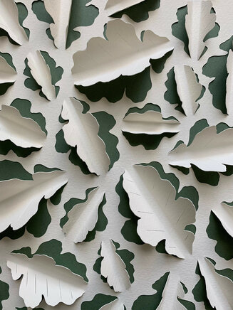 Falling Leaves - Hand-cut Paper Art