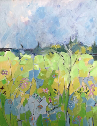 Rewilding, Acrylic 150x30 cms