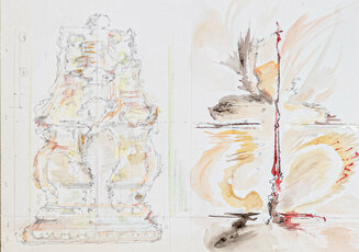 'Diptych: Scuplture Study'