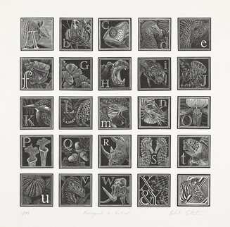 An Engravers Alphabet, Endangered and Extinct
