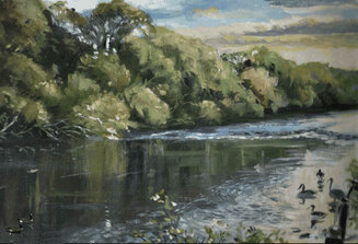 The river Severn below Bewdley