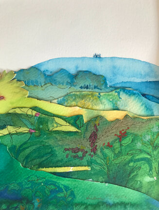 Book Cover design for Walking through the Seasons book (detail)