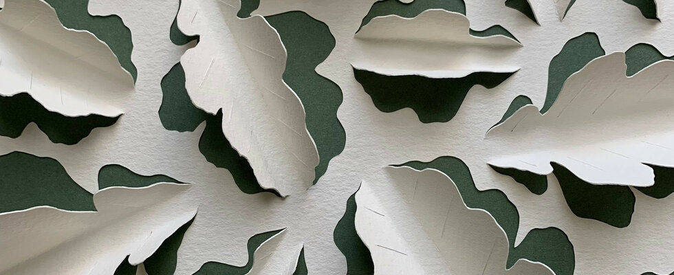 Falling Leaves - Hand-cut Paper Art